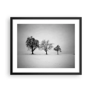 Póster en marco negro - ¿Con qué sueñan? - 50x40 cm