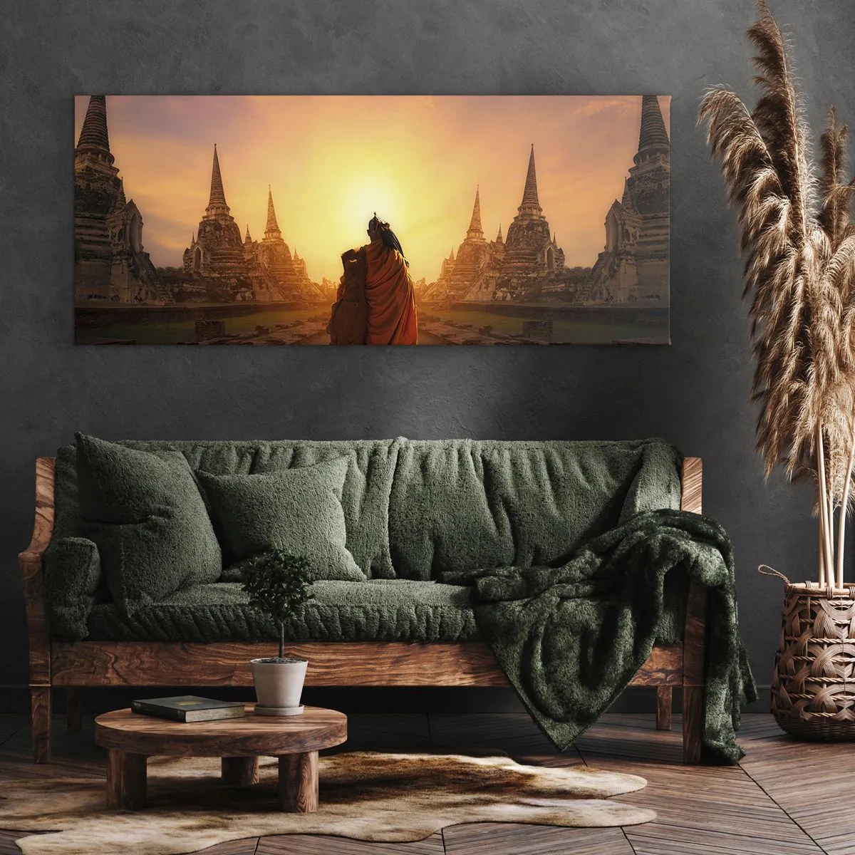 Cuadro sobre lienzo - Impresión de Imagen - En paz por la eternidad - 90x30 cm