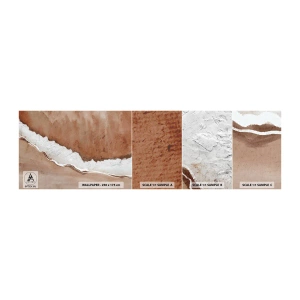 Muestra De Fotomural Standard Eco - En colores terrosos - Borde, Arena, Playa - 100x30 cm