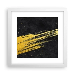 Póster en marco blanco - Saltar al hiperespacio - 30x30 cm