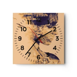 Reloj de pared - Reloj de vidrio - Hermosa por naturaleza - 40x40 cm