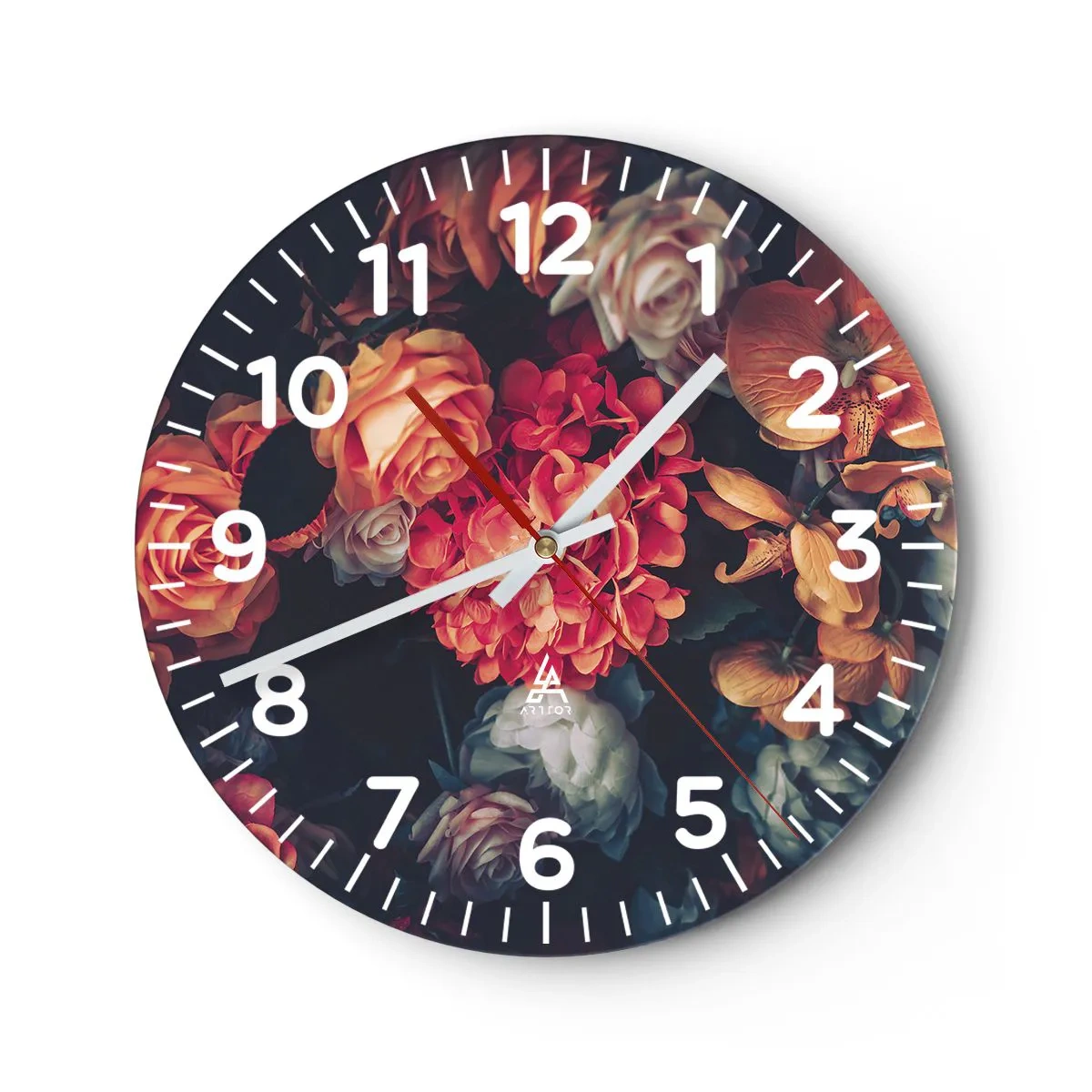 Reloj de pared - Reloj de vidrio - Como los maestros holandeses - 40x40 cm