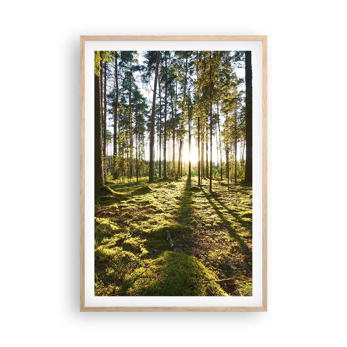 Póster en marco roble claro - ...Más allá de los siete bosques - 61x91 cm
