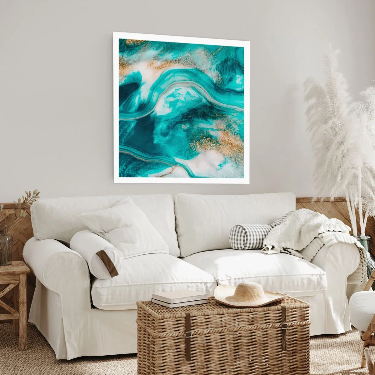Póster - Río de oro - 30x30 cm