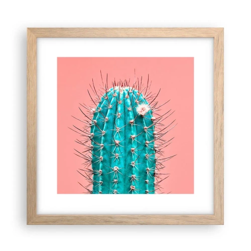 Póster en marco roble claro - Se mira, pero no se toca - 30x30 cm