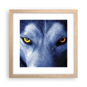 Póster en marco roble claro - La mirada hipnótica - 30x30 cm