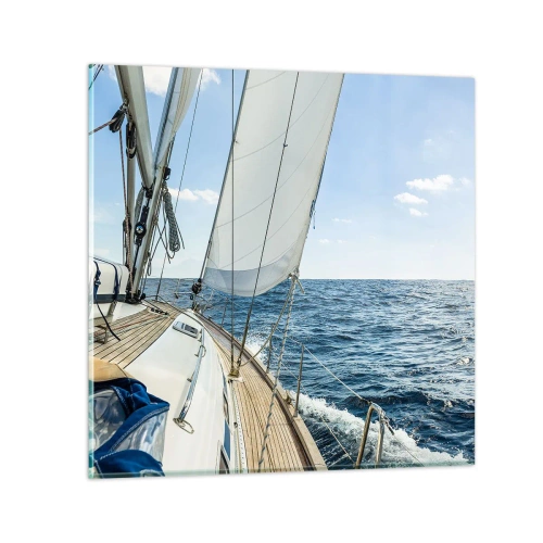 Cuadro sobre vidrio - Impresiones sobre Vidrio - Ahoy, a la aventura - 70x70 cm