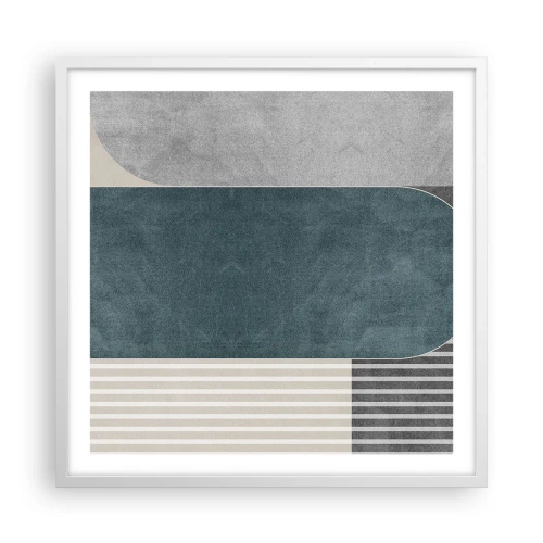 Póster en marco blanco - Composición horizontal - 60x60 cm