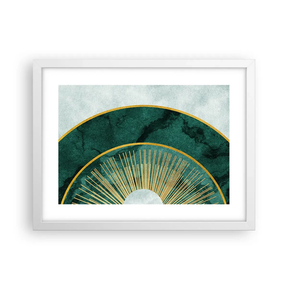 Póster en marco blanco - Un sistema solar diferente - 40x30 cm