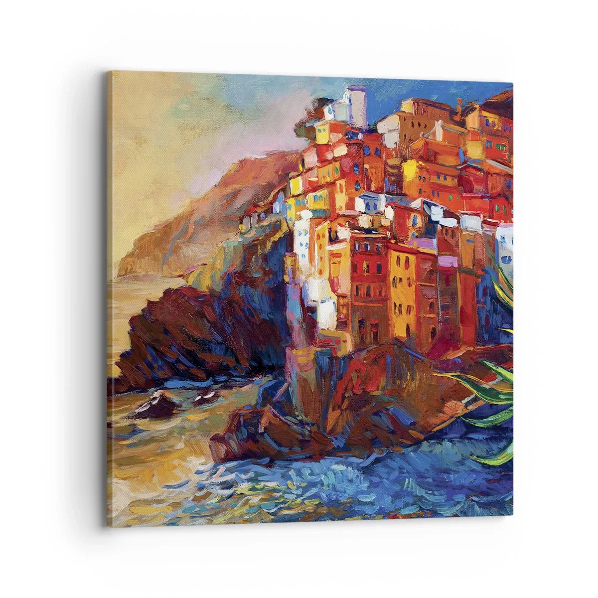 Cuadro sobre lienzo - Impresión de Imagen - Ambiente italiano - 70x70 cm