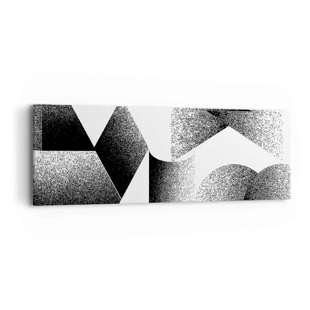 Cuadro sobre lienzo - Impresión de Imagen - Ángulos y óvalos - 90x30 cm