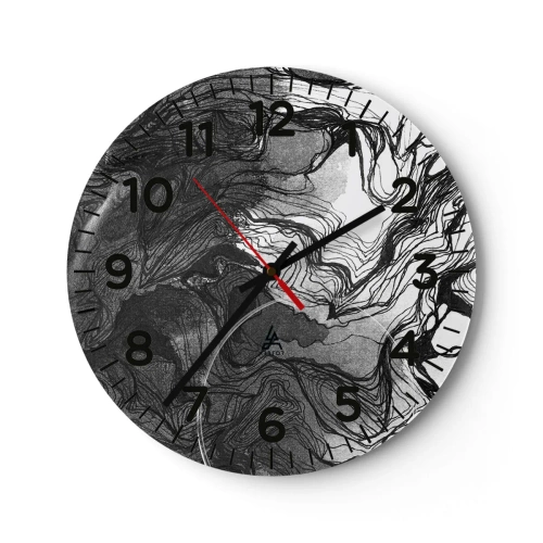 Reloj de pared - Reloj de vidrio - Enredada en sueños - 40x40 cm