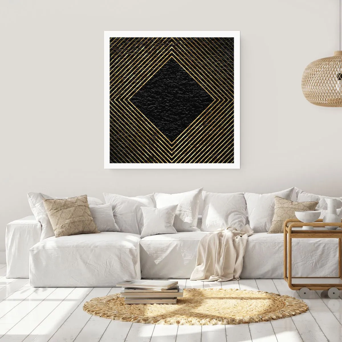 Póster - Geometría al estilo glamour - 30x30 cm