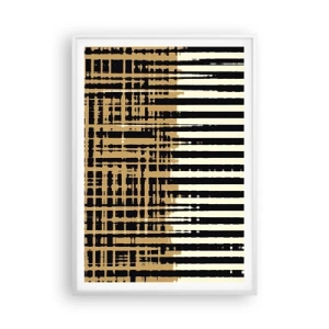 Póster en marco blanco - Abstracción arquitectónica - 70x100 cm