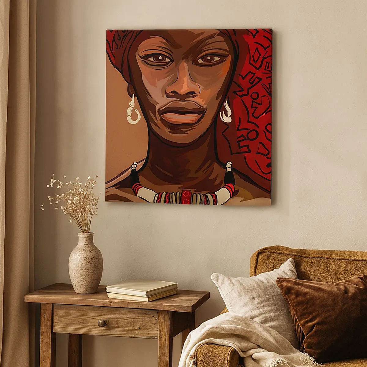 Cuadro sobre lienzo - Impresión de Imagen - Venus de ébano - 30x30 cm