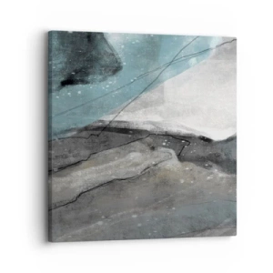 Cuadro sobre lienzo - Impresión de Imagen - Abstracción: rocas y hielo - 30x30 cm