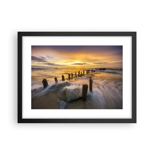 Póster en marco negro - La cruda belleza del Báltico - 40x30 cm