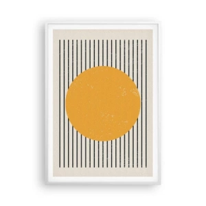 Póster en marco blanco - El poder de la sencillez - 70x100 cm