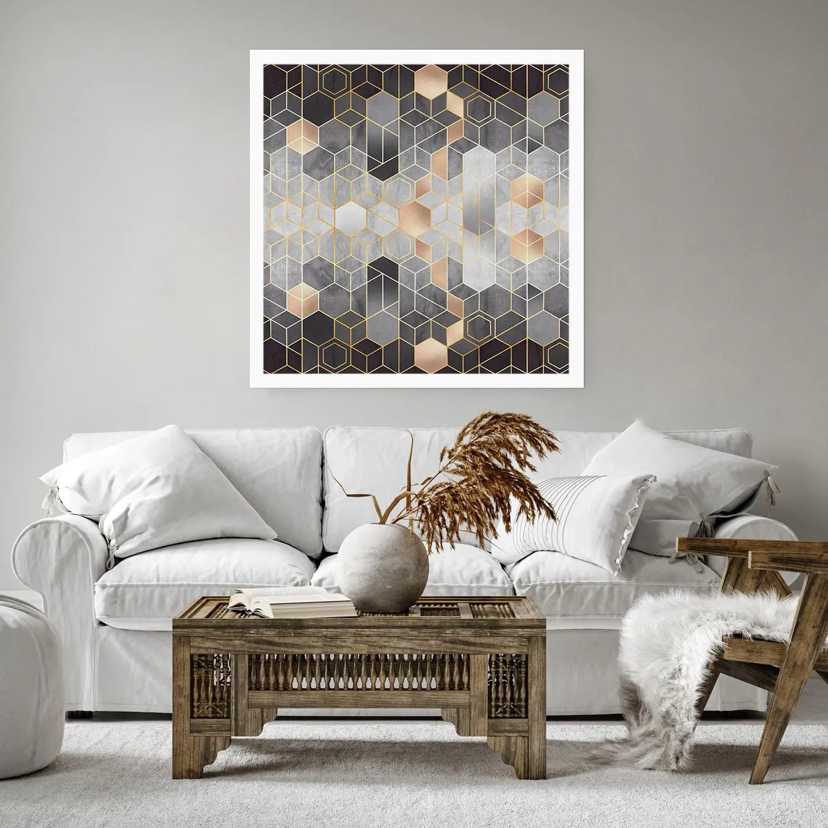 Póster - Composición de diamantes - 50x50 cm