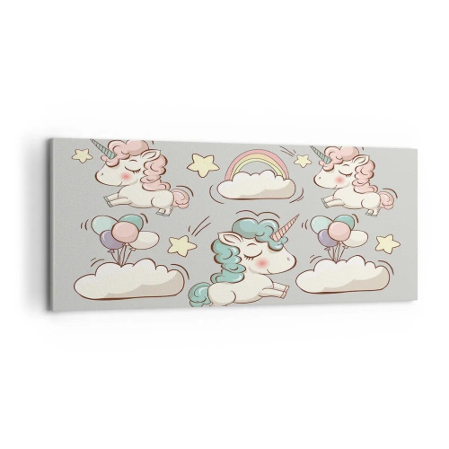 Cuadro sobre lienzo - Impresión de Imagen - Estoy seguro de que existen - 100x40 cm