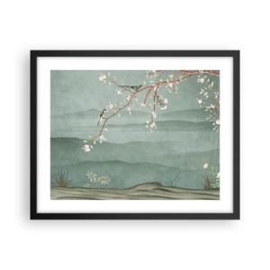 Póster en marco negro - Primavera, ah, eres tú - 50x40 cm