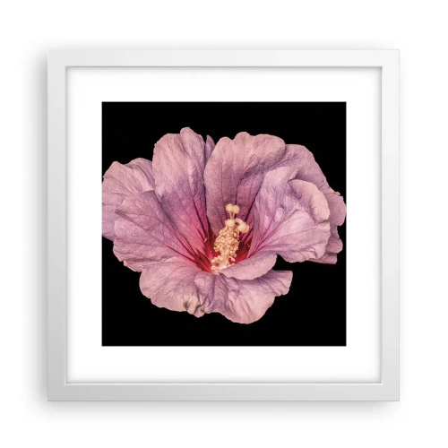 Póster en marco blanco - Directo al corazón - 30x30 cm