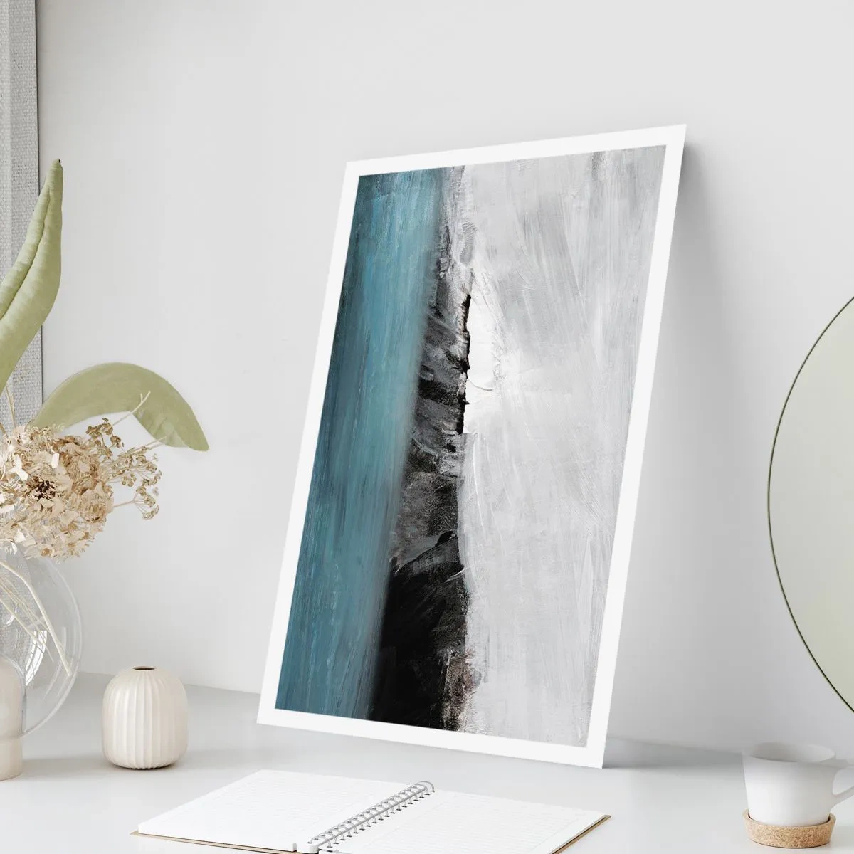 Póster - Agua - tierra: un choque de elementos - 70x100 cm