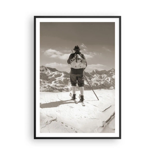 Póster en marco negro - El techo del mundo - 70x100 cm