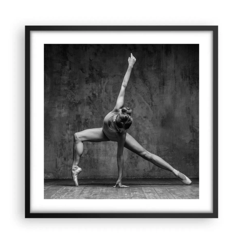 Póster en marco negro - Equilibrio perfecto - 50x50 cm