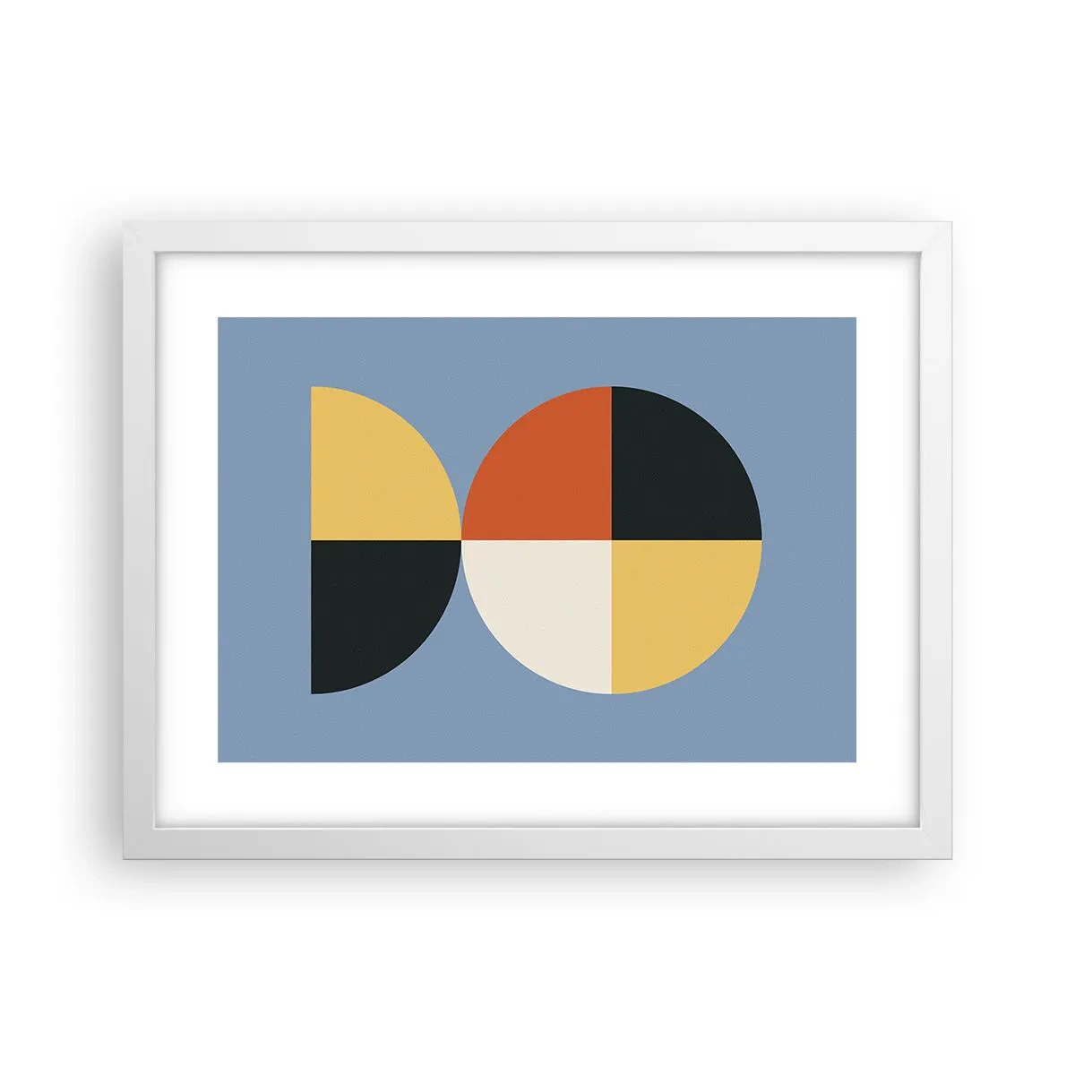 Póster en marco blanco - Mira y cuenta - 40x30 cm