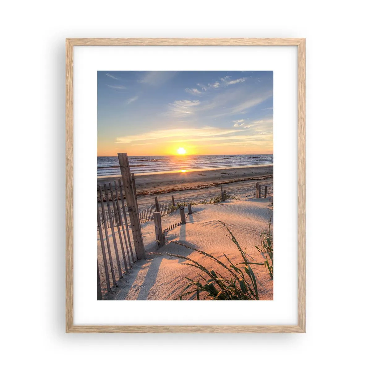 Póster en marco roble claro - El resplandor y la sombra del viento - 40x50 cm