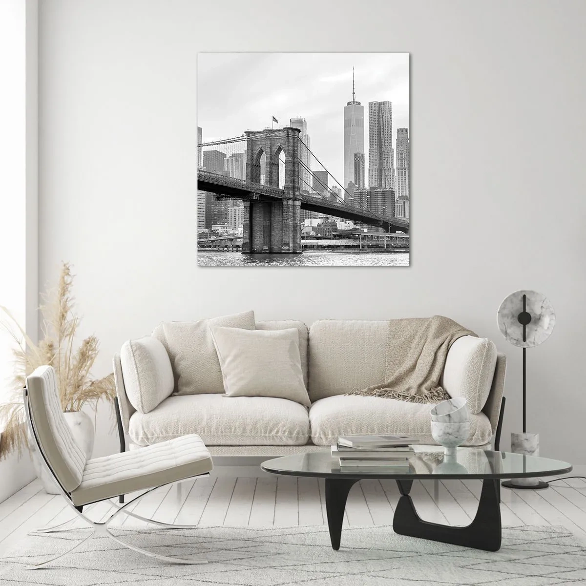 Cuadro sobre vidrio - Impresiones sobre Vidrio - Vibraciones de Nueva York - 30x30 cm