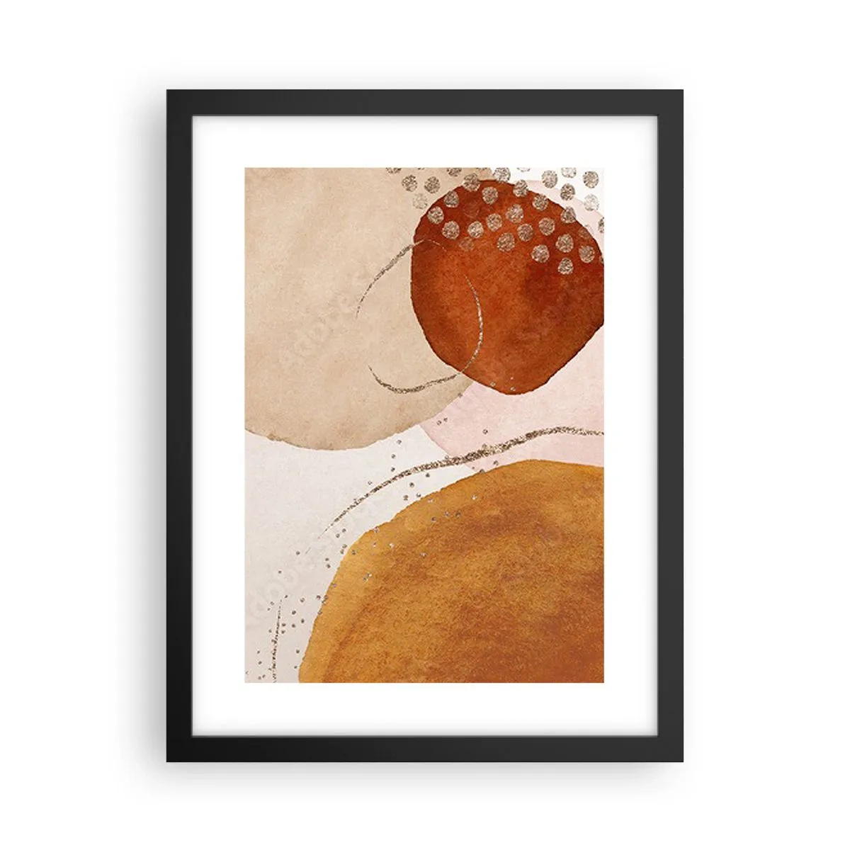 Póster en marco negro - Movimiento abstracto - 30x40 cm