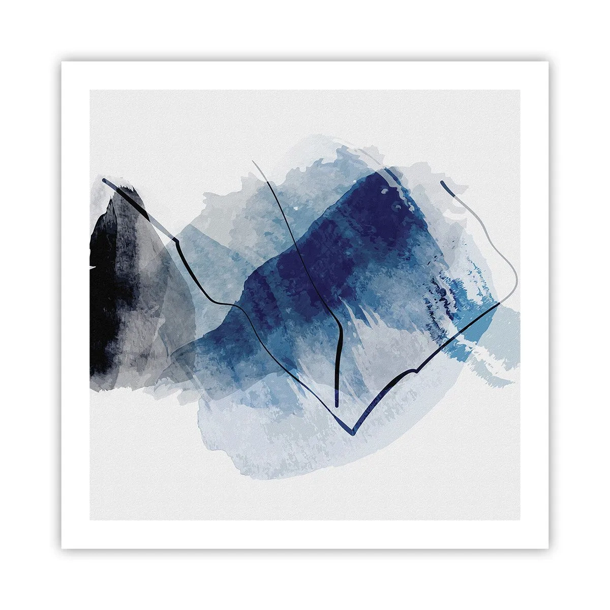 Póster - Montaña helada - 60x60 cm