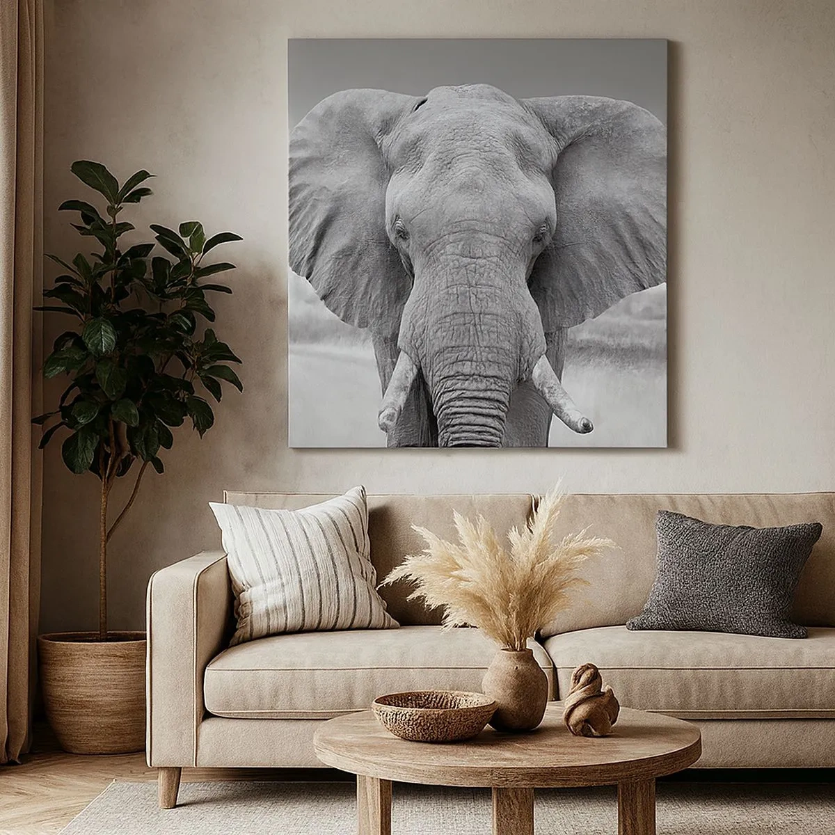 Cuadro sobre lienzo - Impresión de Imagen - Bienvenido a mi mundo - 30x30 cm