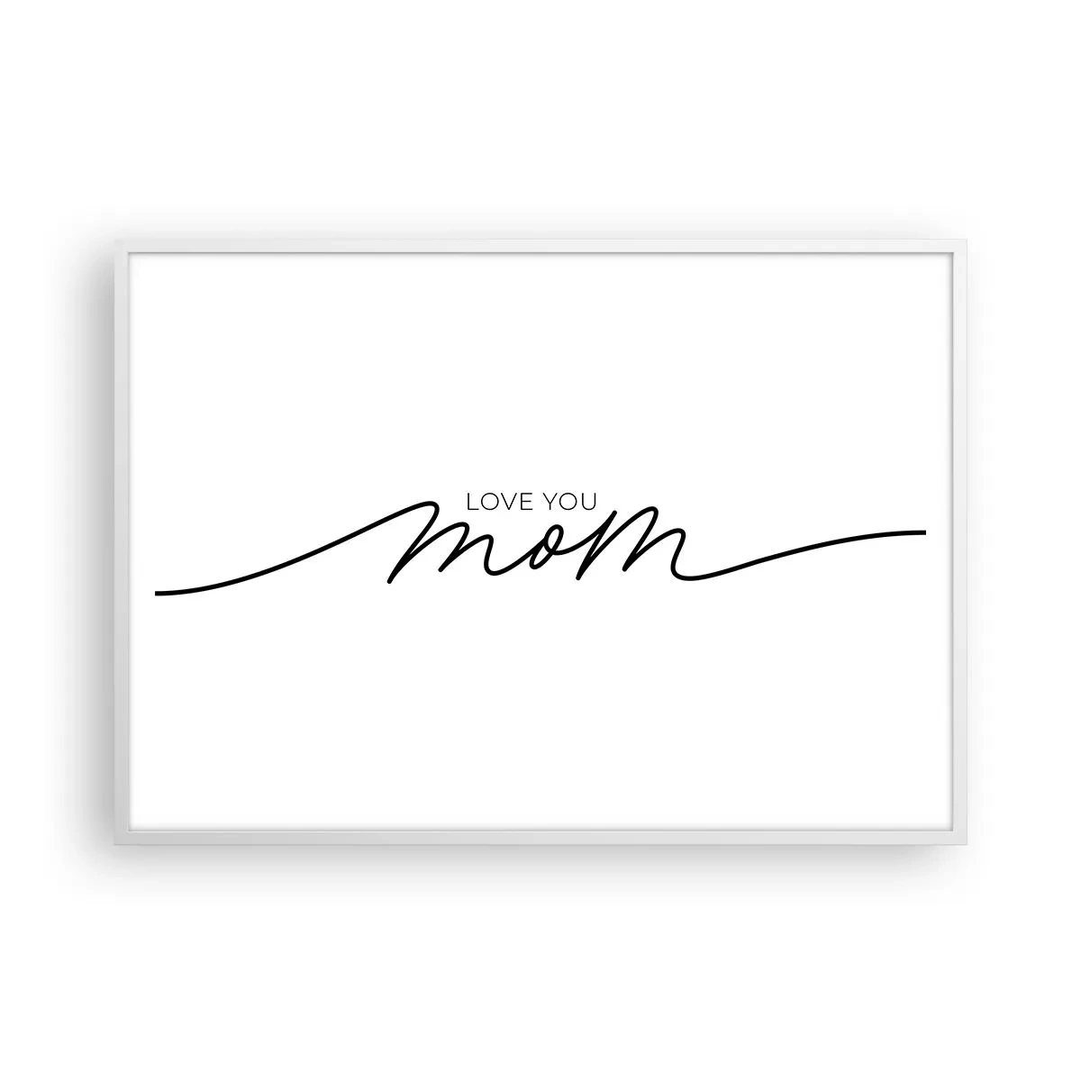 Póster en marco blanco - Gran emoción - 100x70 cm