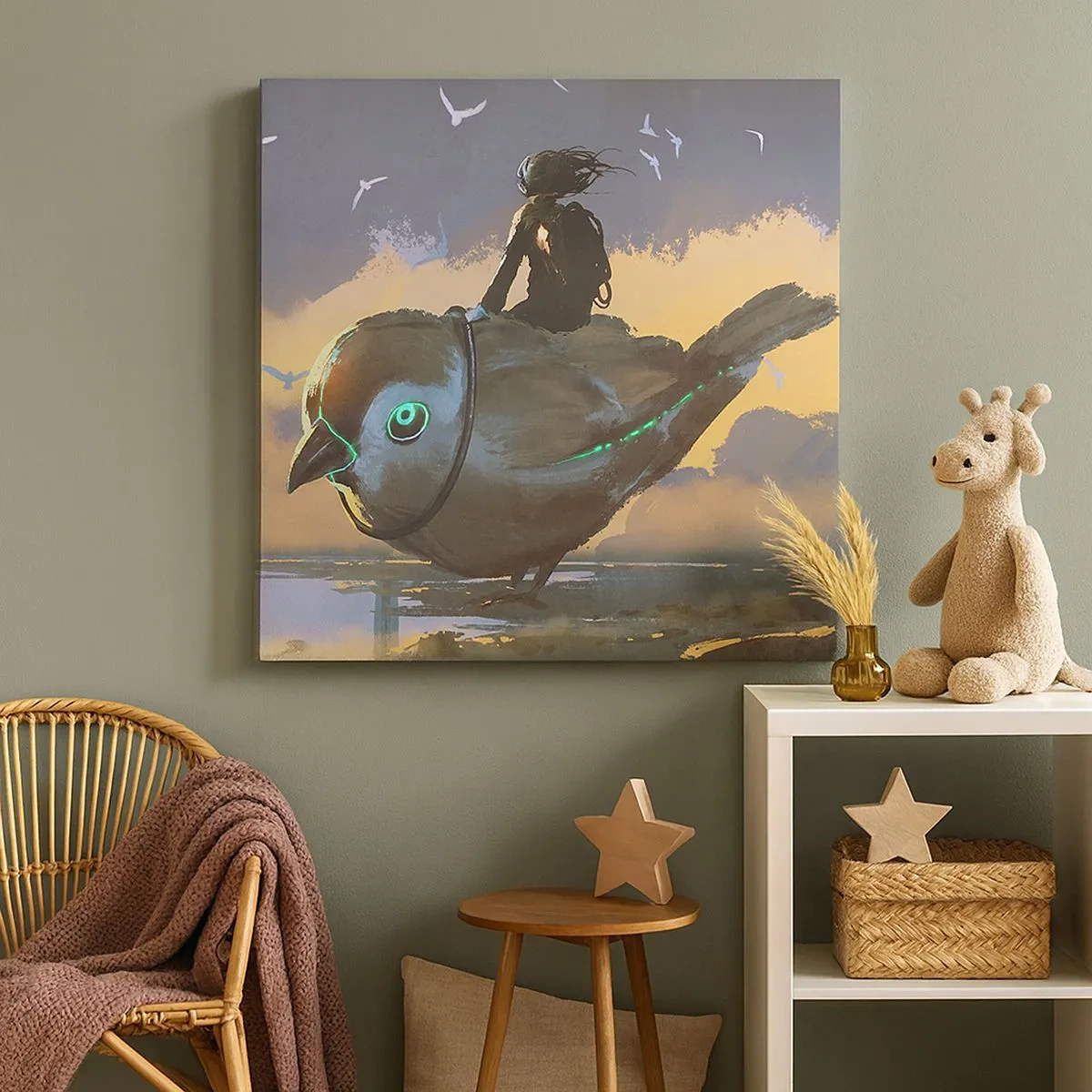 Cuadro sobre lienzo - Impresión de Imagen - Una parada en un viaje fantástico - 30x30 cm