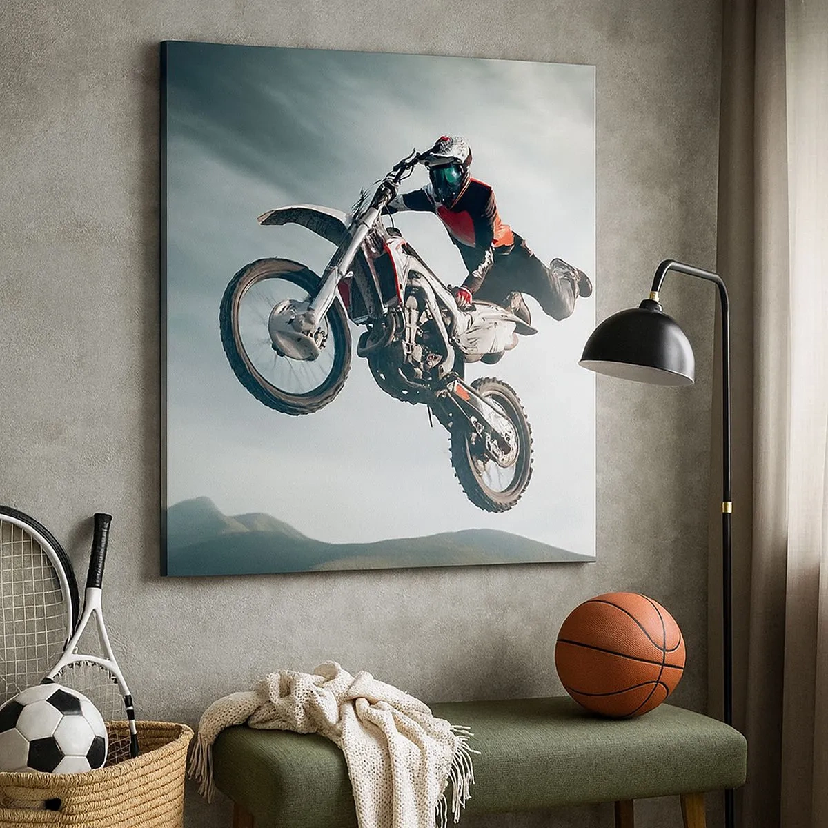 Cuadro sobre lienzo - Impresión de Imagen - No hay diversión sin riesgo - 30x30 cm