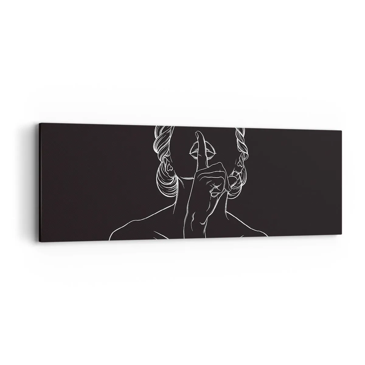 Cuadro sobre lienzo - Impresión de Imagen - La belleza florece en silencio - 90x30 cm