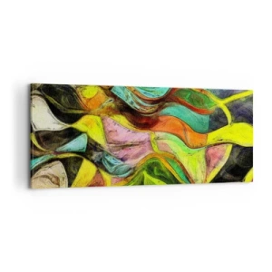 Cuadro sobre lienzo - Impresión de Imagen - El movimiento es la vida - 100x40 cm