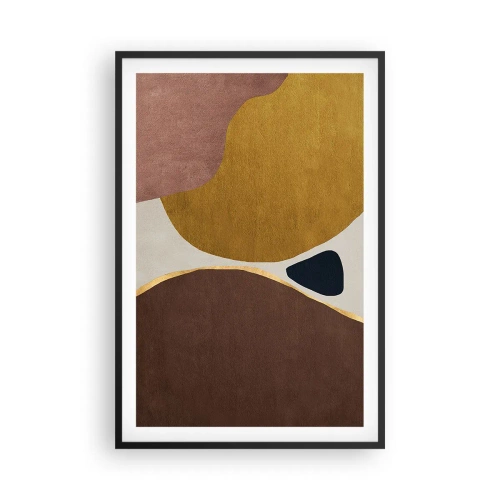 Póster en marco negro - Abstracción - un lugar en el espacio - 61x91 cm