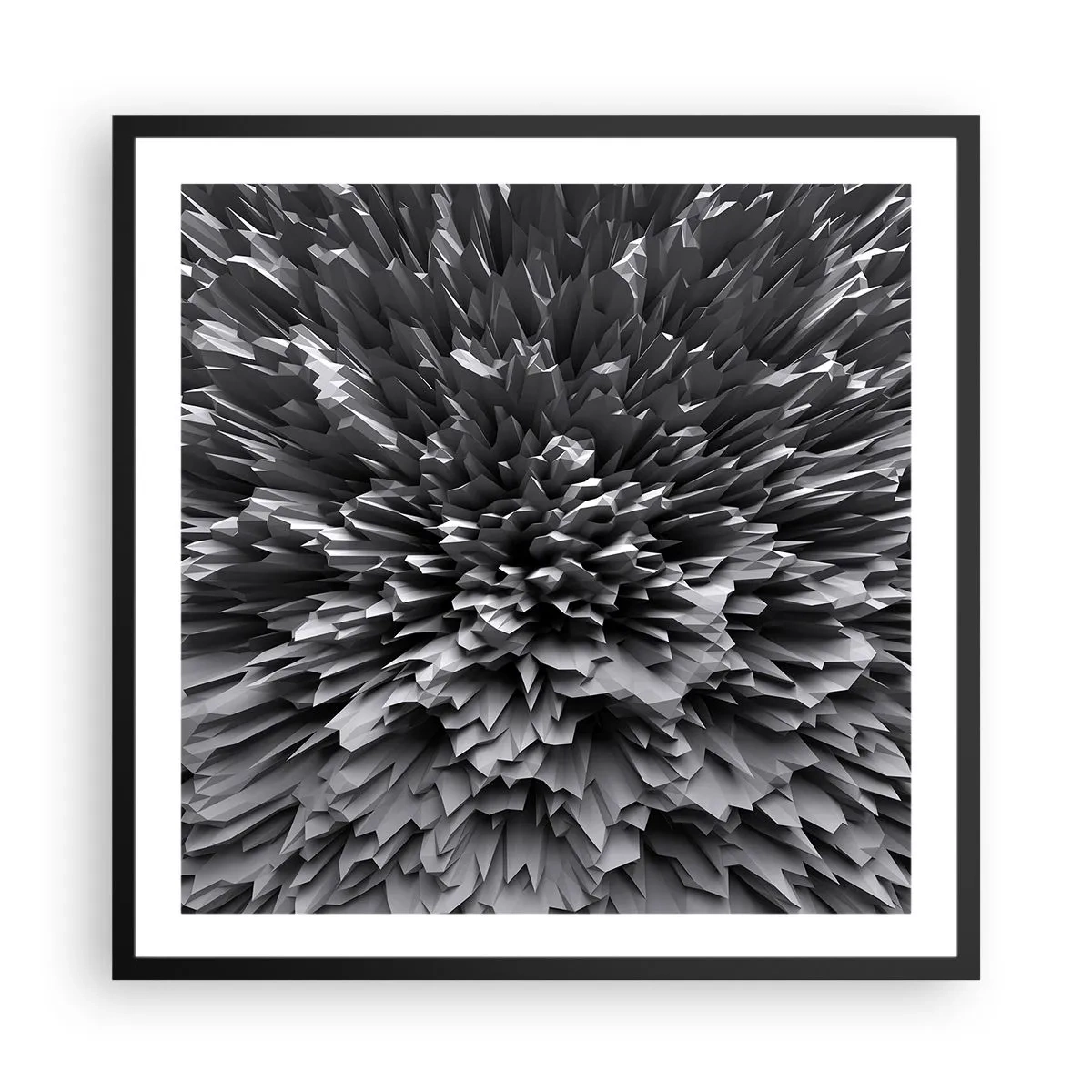 Póster en marco negro - No puede ser más afilado - 60x60 cm
