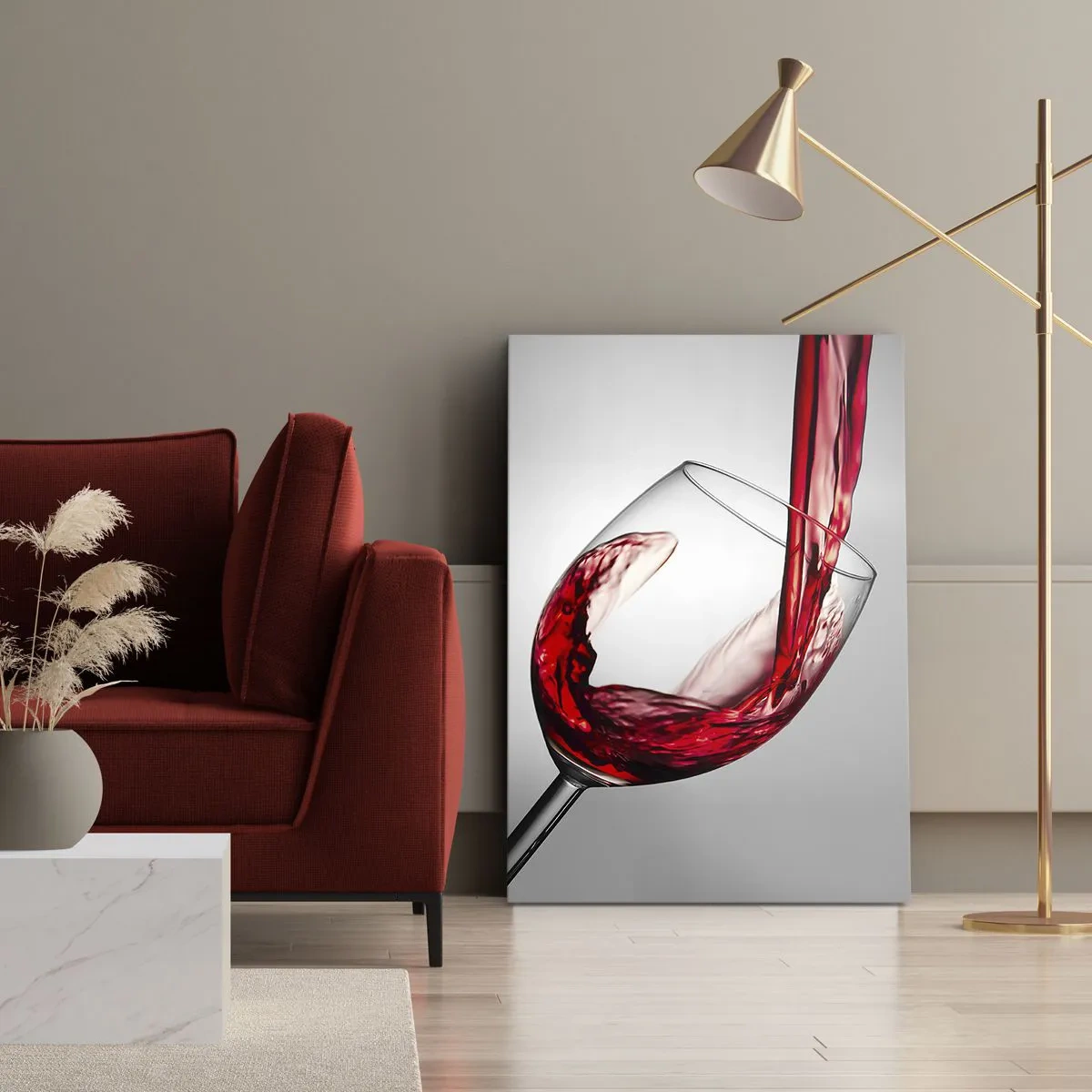Cuadro sobre lienzo - Impresión de Imagen - Color - Movimiento - Sonido - 65x120 cm