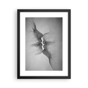 Póster en marco negro - Beso del viento - 30x40 cm