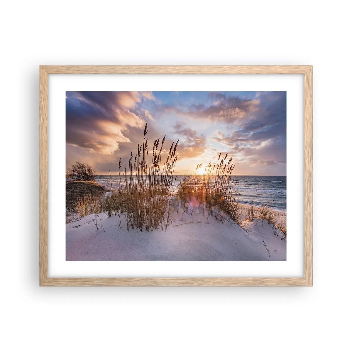Póster en marco roble claro - Adiós al sol y al viento - 50x40 cm