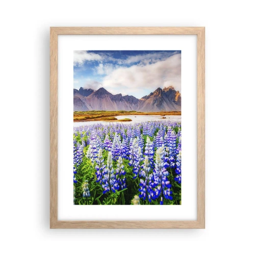 Póster en marco roble claro - La fuerza y la severidad junto a la dulzura - 30x40 cm