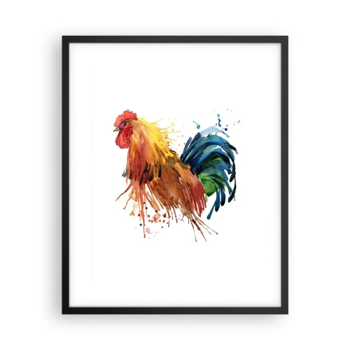 Póster en marco negro - Un manto real, un orgullo real - 40x50 cm