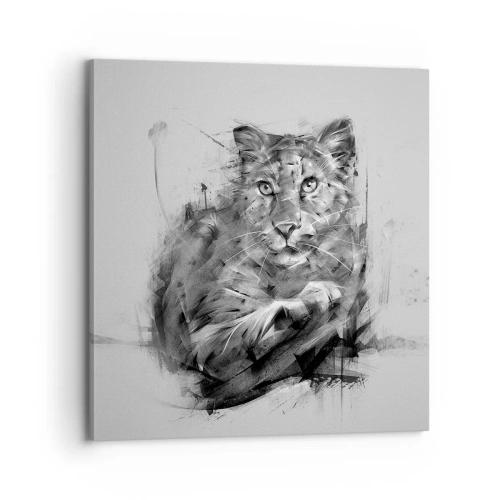 Cuadro sobre lienzo - Impresión de Imagen - Sí, estoy escuchando - 70x70 cm