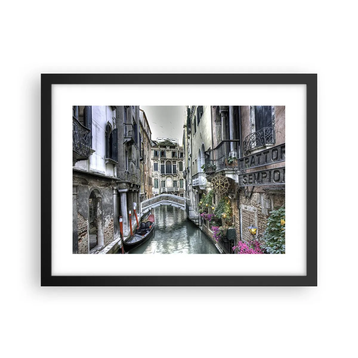 Póster en marco negro - Durante siglos, un sueño - 40x30 cm