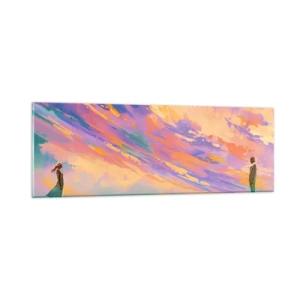 Cuadro sobre vidrio - Impresiones sobre Vidrio - Fuerza de atracción - 90x30 cm